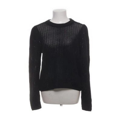 Lindex, Strickpullover, Größe: M, Schwarz, Acryl/Baumwolle, Rippenstrick #PCD