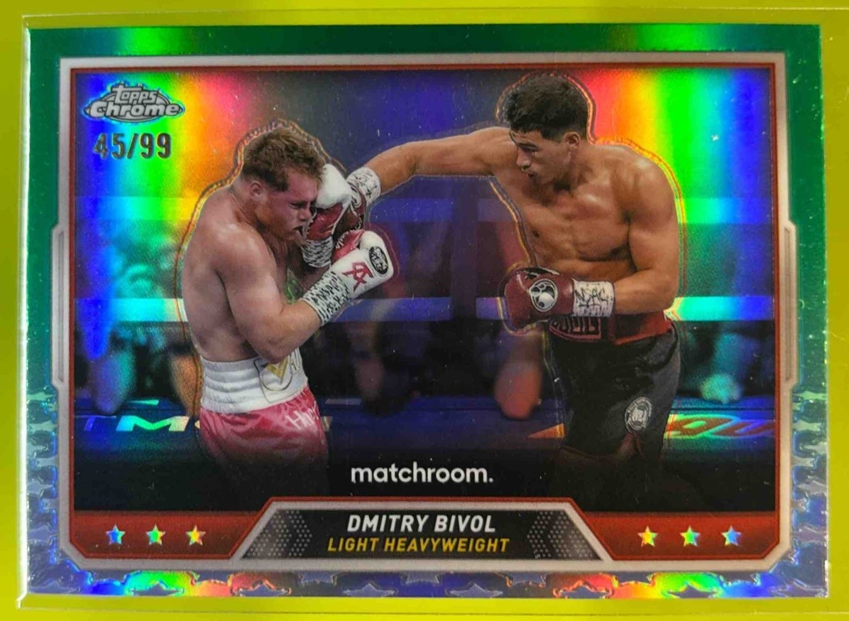 2024 Topps Chrome Dmitry Bivol Green Refractor /99 #43