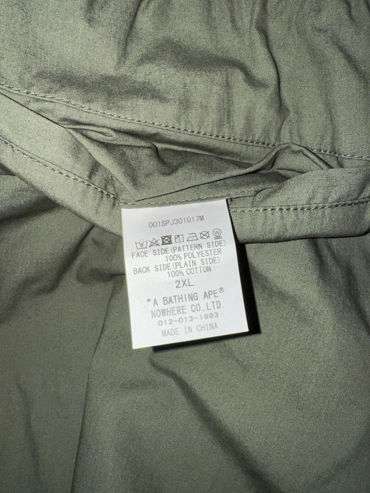 A Bathing Ape Bape Tiburón Reversible Corto Azul Marino Talla XXL NUEVO CON ETIQUETAS 100% Auténtico Foto 3 de 4