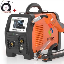 HITBOX 145A 4-in-1 MIG MMA TIG Gasless Welder Spool Gun LED Display 230V
