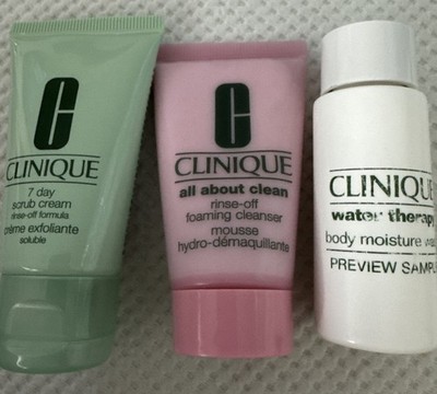 Clinique all about clean rinse &7day Scrub +Water Therapy Body  Wash-travel Sz
