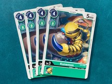 Kunemon ST4-05 Playset Starter Deck Giga Green Digimon Card Game x4