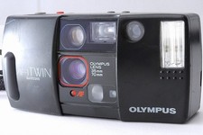 ALL WORKS  Near MINT  Olympus AF-1 TWIN QD Point  Shoot Film Camera JAPAN