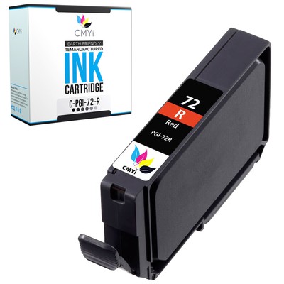 CMYi 1-Pack Compatible PGI-72 Red Ink Cartridge for Canon PIXMA PRO-10 and 10S