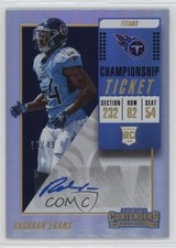 2018 Panini Contenders Championship Ticket 37/49 Rashaan Evans #255 Auto 0ud4