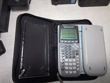 Texas Instruments TI-84 Plus Silver Edition Gray Graphing Calculator Carry Case