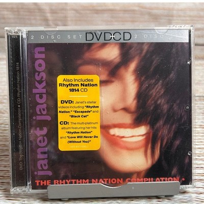 Janet Jackson Rhythm Nation 1814 CD & Compilation DVD 2-Disc Set 606949349806