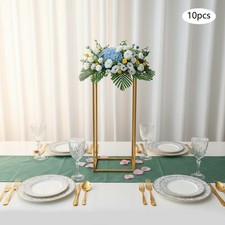 10Pcs Tall Gold Metal Flower Stand for Wedding Table Centerpieces Decor 23.6''