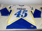 Game Used Tim Findlay Flint Generals Jersey Ot UHL Men 2xl 2001 With Auto