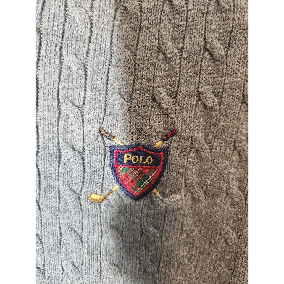 Colete polo de golfe masculino cinza tamanho grande  - Imagem 2 de 3