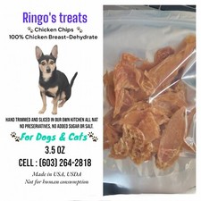 Chicken Jerky Dog Treats Made in The USA- Home Made and 100 chicken breast.