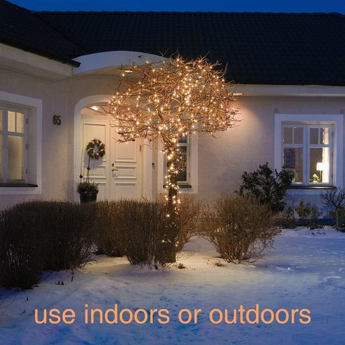 Luces de Navidad Luces de hadas multicolores Boda Navidad LED Enchufe eléctrico Mains - Imagen 14 de 29