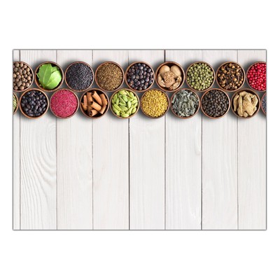 Canvas Canvas Canvas Frame Poster - Colorful Spice Illustration B001-D0014