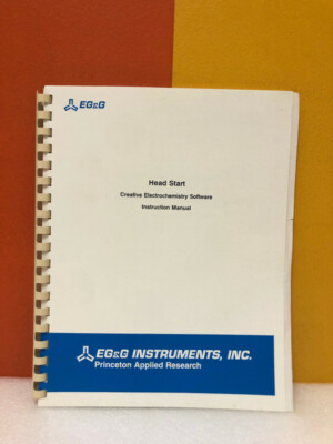 EG&G 219126-A-MNL-F Head Start Creative Electrochemistry Software Manual