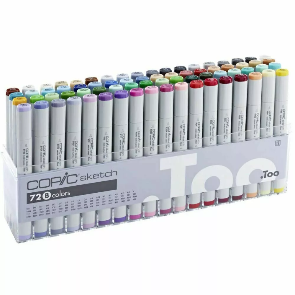 Copic Sketch Marker Set B 72 Colors , Premium Artist Markers ⭐Tracking⭐