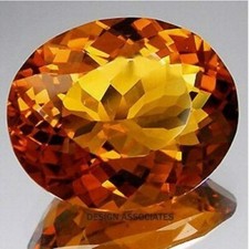 MADEIRA CITRINE 21.5 x 16 MM OVAL CUT F-570 FROM BRAZIL