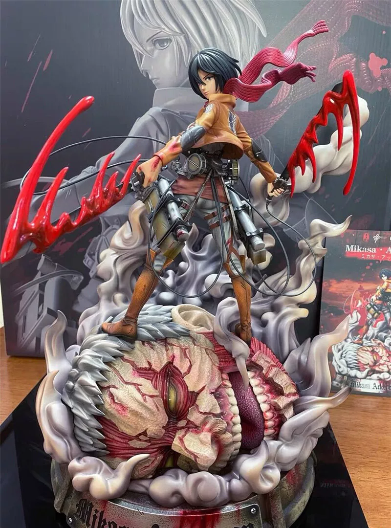 New Mikasa Figure by LC Studio #attackontitan #shingekinokyojin #aot #snk # shingeki #kyojin #titan #進撃の巨人 #anime #manga #mikasa…