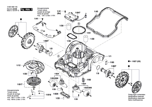 Motore azionamento Bosch F016104901 nuovo - Foto 6 di 6