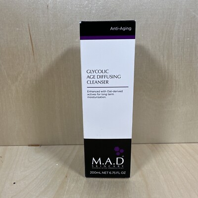 M.A.D Mad Skincare Glycolic Age Diffusing Cleanser- Oat Derived-Ex 07/24