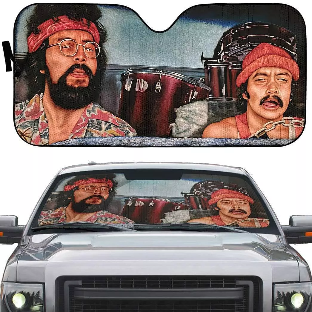 Cheech and chong windshield sun shade deals