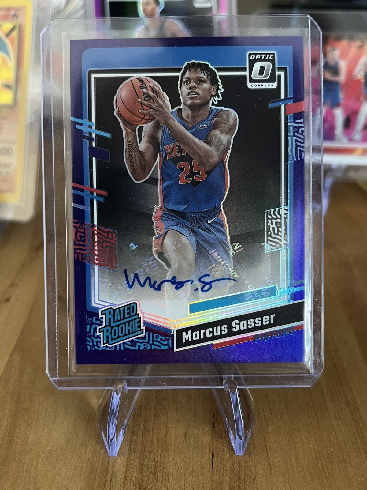 2023-24 Donruss Optic - MARCUS SASSER Rated Rookie Holo RC Auto No. 258 Pistons