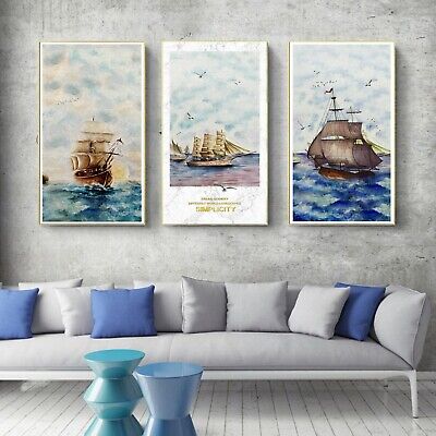 Abstract Art Oil Painting Nordic Silk Canvas Poster Wall Decor A333 Unframed 