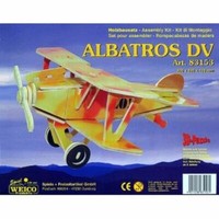 Farbiger Holzbausatz Albatros Dv - 3D Puzzle