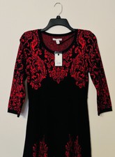 Dana Buchman Sweater Dress Size Small Black & Red Brand New WITH TAGS!!!