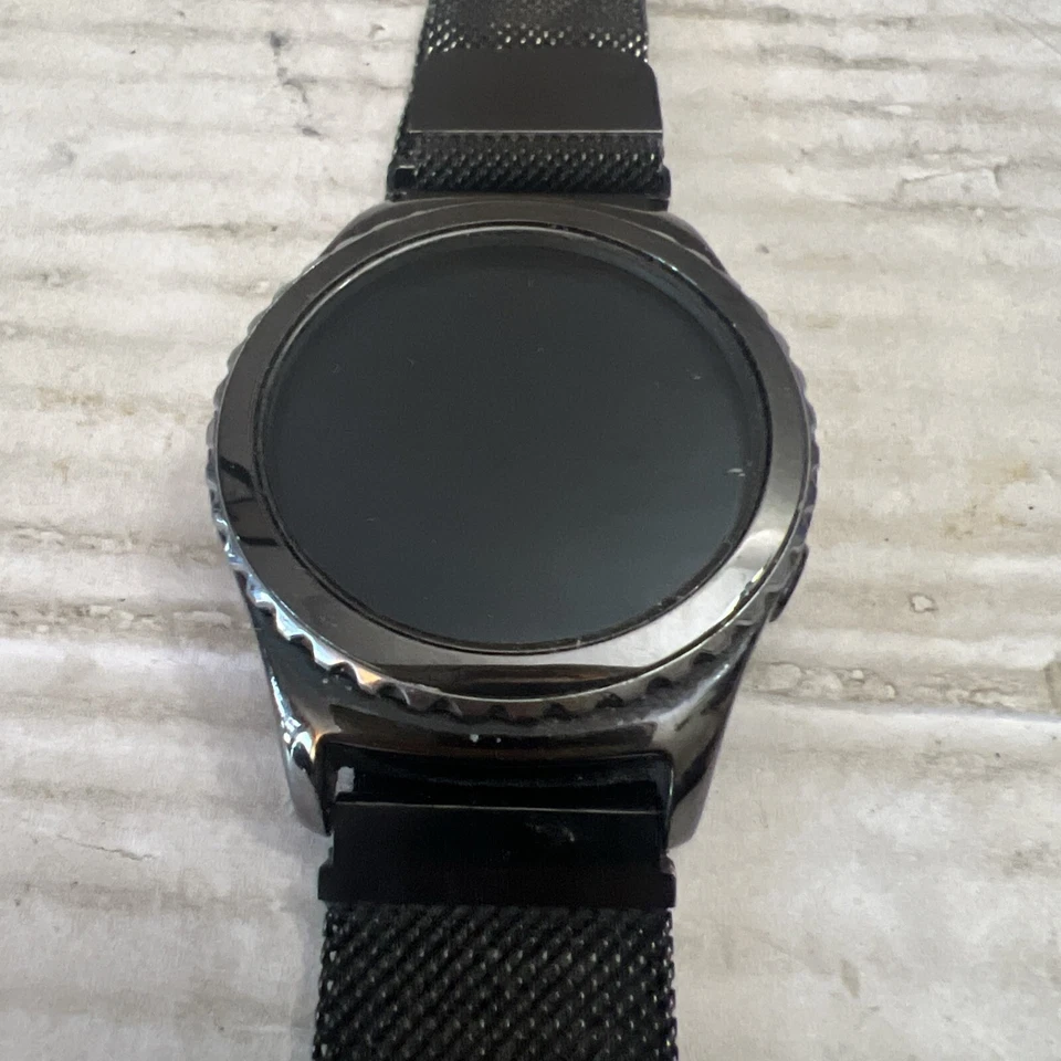 Samsung Galaxy Gear S2 40MM Classic Black Case Milanese Band WORKS READ INFO! - Image 2 of 4
