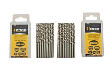 Lot of (20) 5/32" x 3-1/8" M2 HSS Drill Bits Full Grounded Titanium 500357