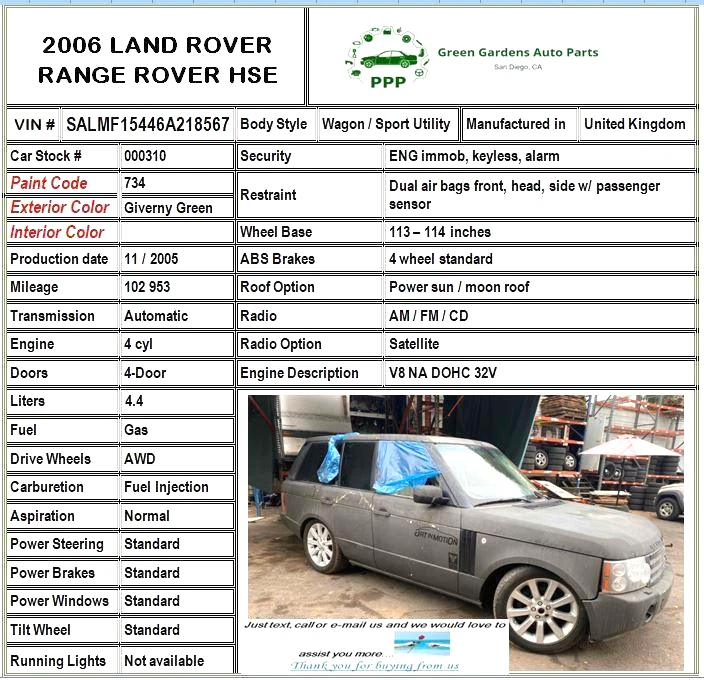 2006 RANGE ROVER Airbag Airbag Porta Frontal SRS Segurança Lado Direito do Passageiro Fabricante de Equipamento Original - Imagem 2 de 4