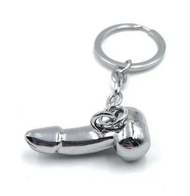 H-CUSTOMS Glied Penis Körperteil silber Schlüsselanhänger Anhänger