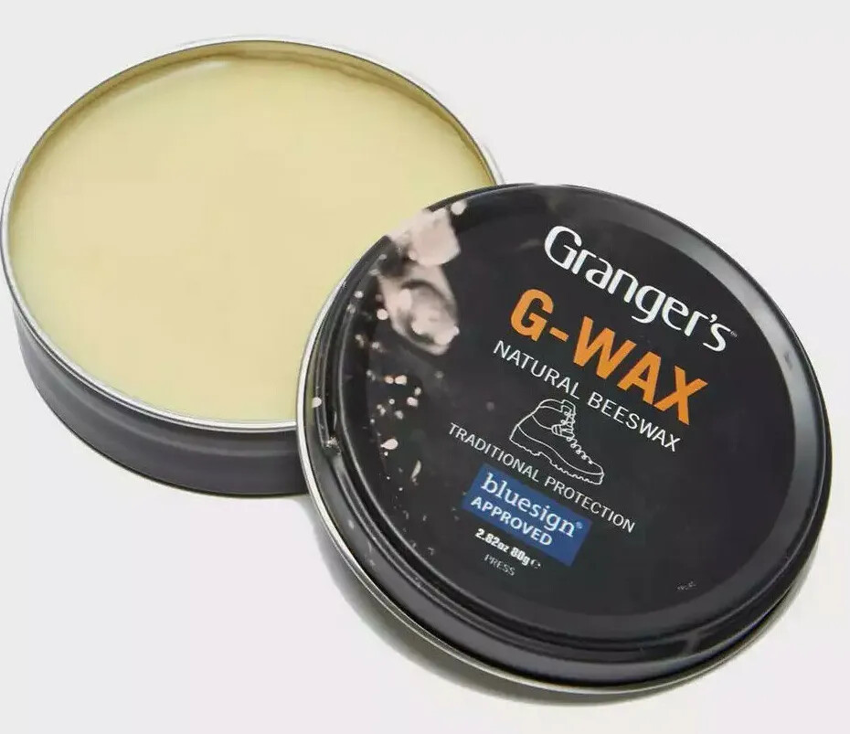 Grangers G-Wax Fabsil Natural Beeswax Leather Boot Shoe Polish Dubbin Proofer
