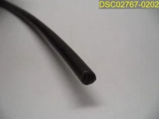 1000 ft: Black 1/4" Diameter Round Solid Rod HDPE