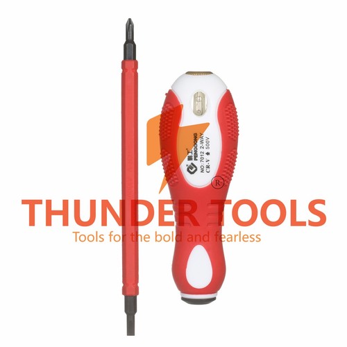 Thunder Tools 500V Insulated Screwdriver Voltage Tester 2-in-1 Reversible - Picture 11 of 46