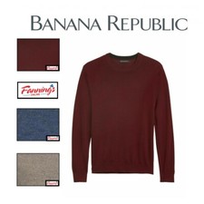 Banana Republic Mens Soft Waffle Knit Classic Fit Pullover  D13