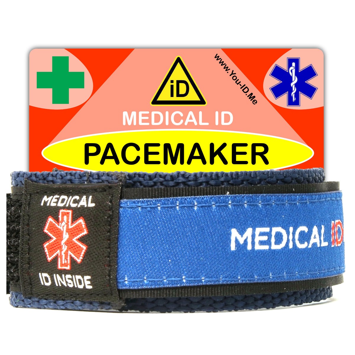 Unisex Pacemaker Bracelet Emergency Medical Alert ID Card Adult