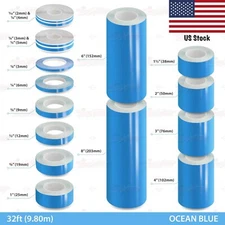 Roll Vinyl Pinstriping Pin Stripe Line Adhesive Tape Decal Sticker OCEAN BLUE