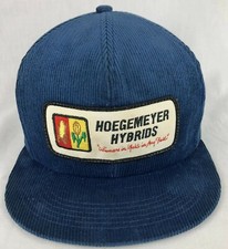 Hoegemeyer Hybrids Patch SnapBack Trucker Corduroy Hat Cap K Products USA Blue