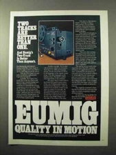 1979 Eumig Sound 910 Super 8mm Movie Projector Ad