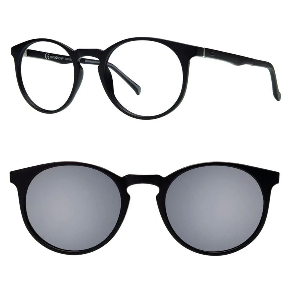 Reading Glasses Centrostyle F0212 49 002 000 Matt Black 49 21 145 Clip On + Hoya