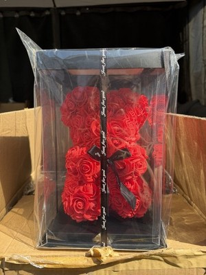 Rose Teddybär - Blumenbär Geschenke für Sie, süßer Geburtstag & Geschenke für Sie