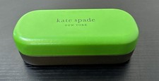 Kate Spade Large Green/Gray Hard Shell Glasses Case Only