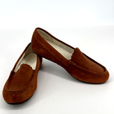 Vionic Mckenzie Suede Slipper Shoes Moccasin Toffee Brown Comfort Women s 8 NEW