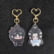 2pcs Cute Keychains Mo Dao Zu Shi Wei Wuxian Lan Wangji Key Chains