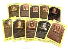 Baseball H.O.F. 10 Autographed Postcards Incl. Hunter, Lemon, Boudreau & Snider