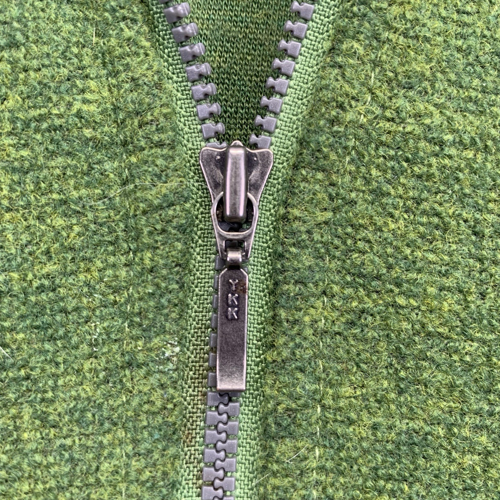 Ibex Merino Boiled Wool Jacket Women Small Full Zip Sweater Jacket Unlined Gree