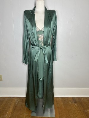 La Perla Silk Art Deco Look Nightgown And Robe Romantic Peignoir Set Size 2