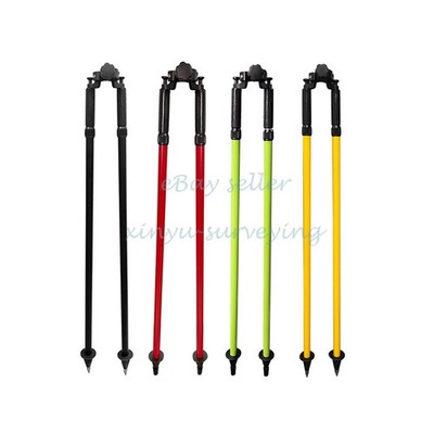 2PCS Prism Pole Thumb Release Bipod for GPS GNSS RTK Total Station Surveying Rod