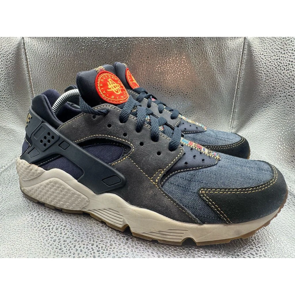 Nike Huarache Afro PUNK ATMOS denim leather mens 7.5 US 40.5 mint condition Nike Limited Edition  main image 3